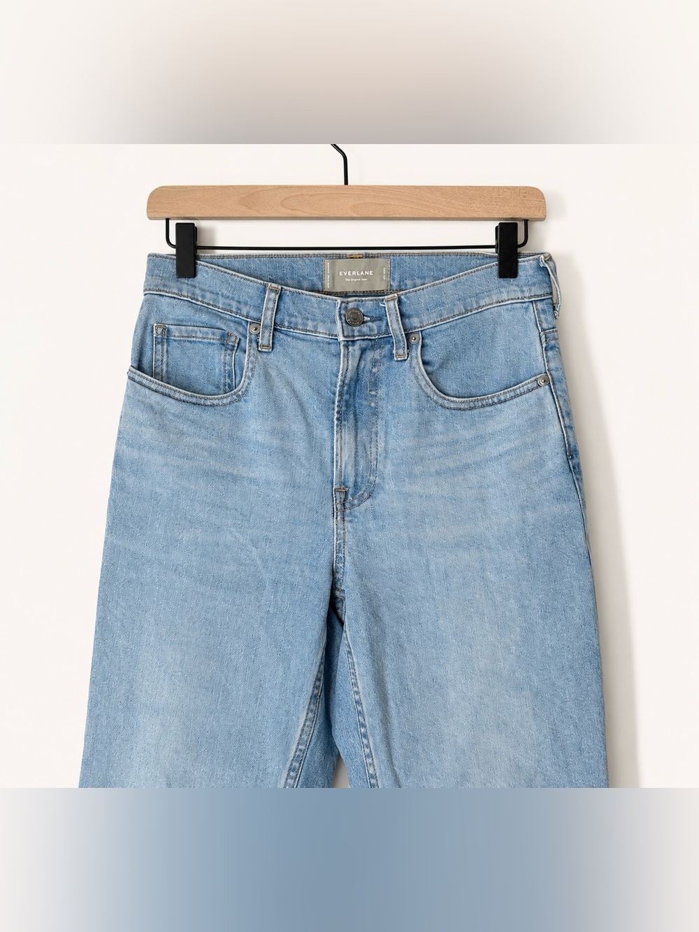 Everlane The Cheeky Jean Womens 27 Ankle Straight High Rise Light Wash Denim - Picture 3 of 7